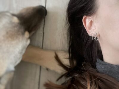 Náušnice tři lístky