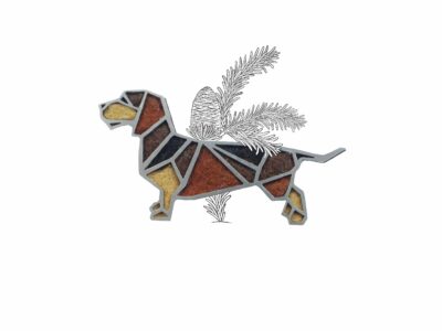 Brož geometrický jezevčík